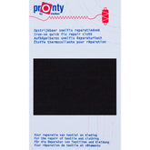 Reparatiedoek opstrijkbaar Pronty 11x25cm Repraratiedoek RPD - PRONTY - ZWART 8714772018713 zwart